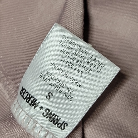 3/$20 Spring + Mercer Mauve Crushed Velvet beautiful tee NWOT ZB - Picture 4 of 5